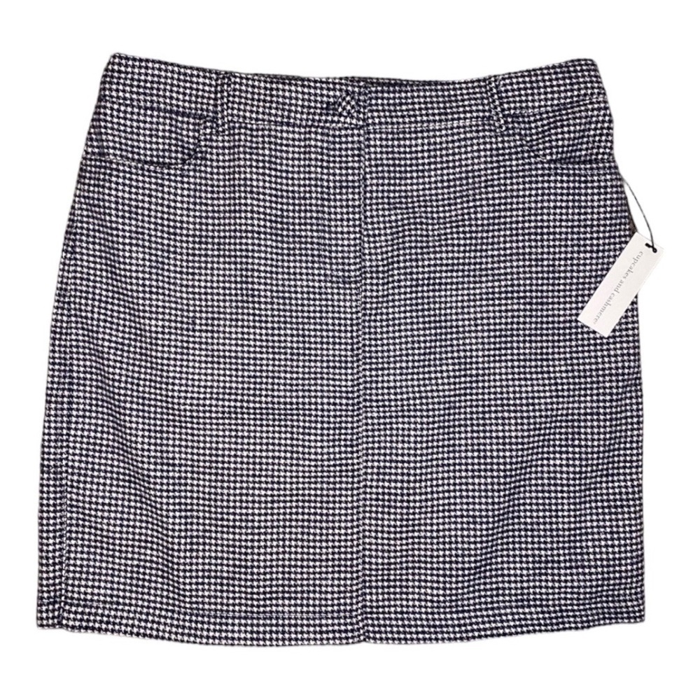 cupcakes and cashmere houndstooth pattern skirt